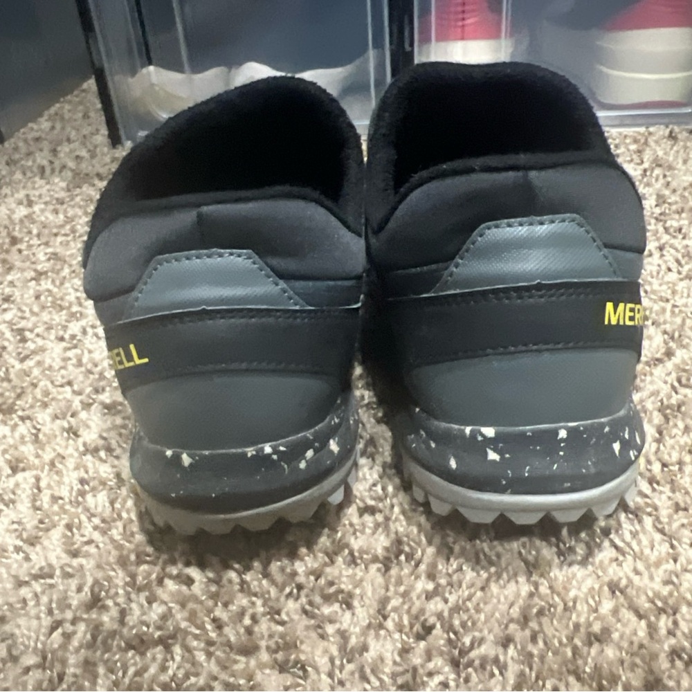 Merrell Men's Charcoal and Black‎ Slip-On Loafers - Picture 2 of 7